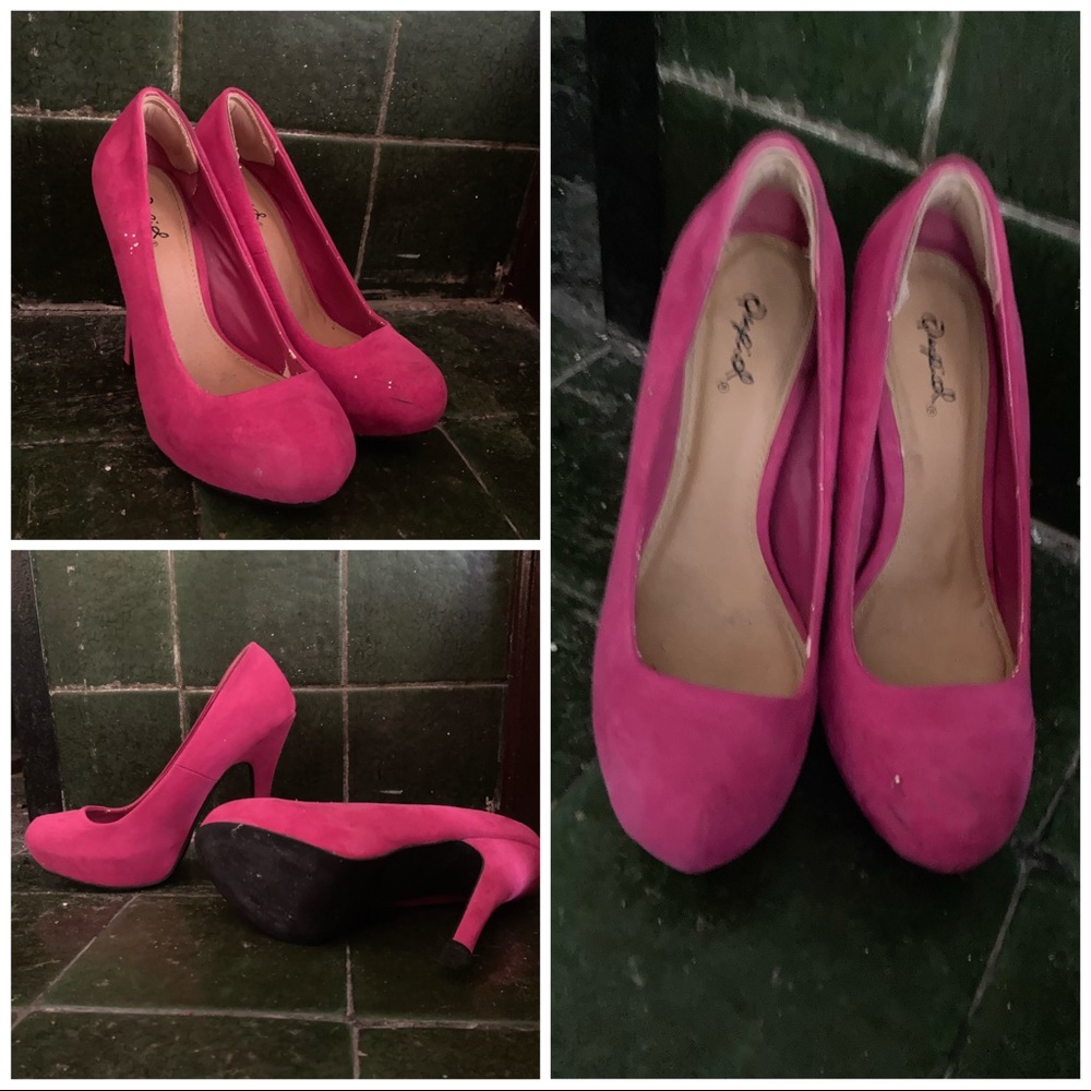 Velvety Pink Heels